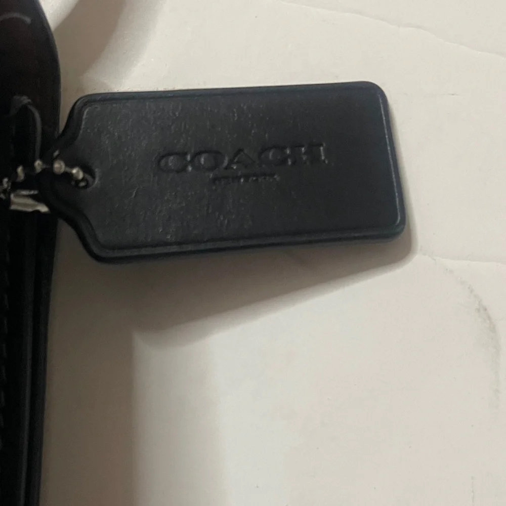 Coach Black Leather Crossbody with Silver-Tone Buckle - Picture 3 of 8